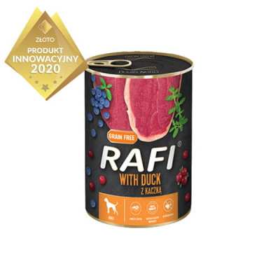 Mokra karma dla psa Rafi z kaczką 400 g